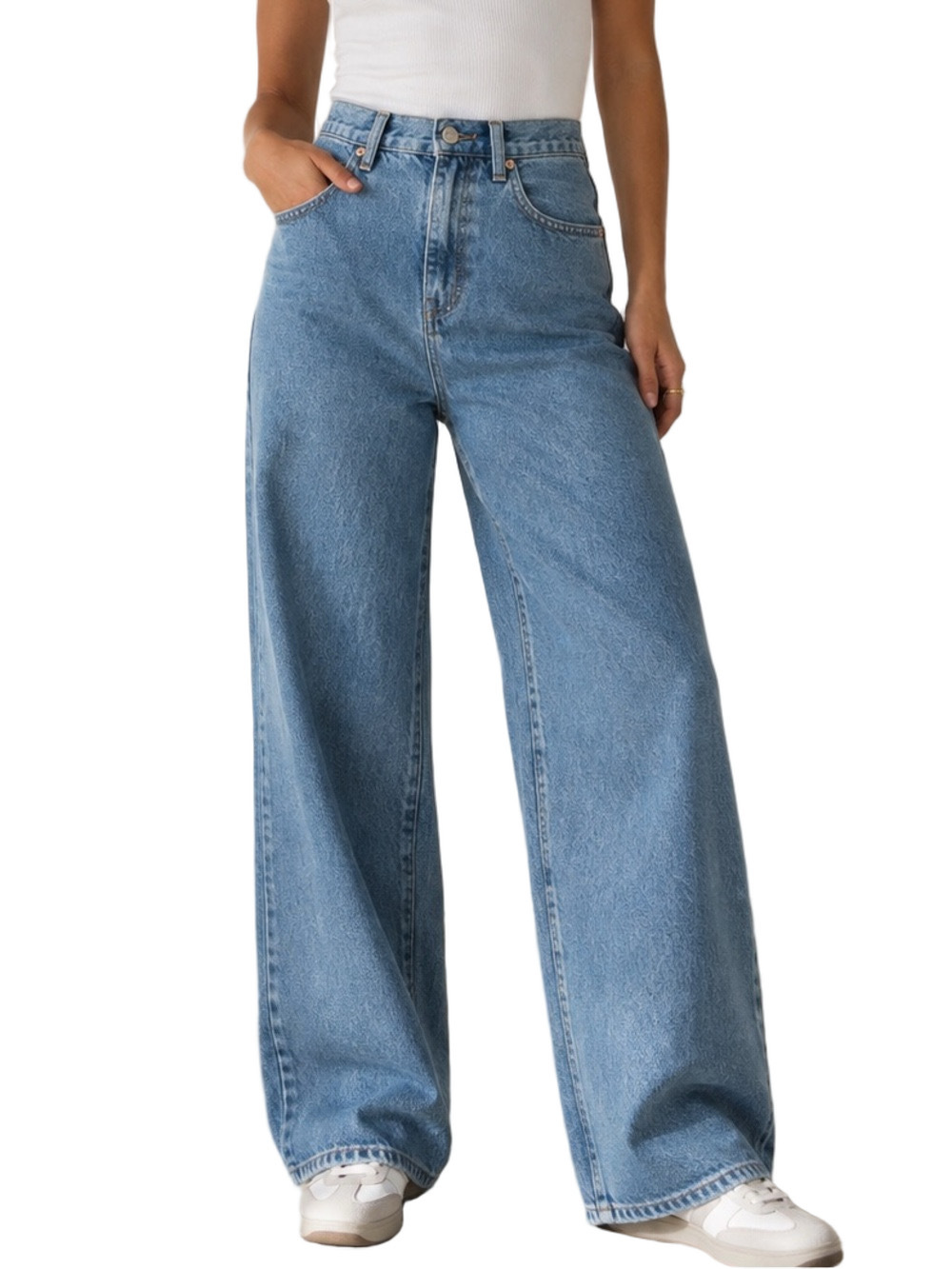 Aritzia Sunday Best Jupiter High Rise Wide Leg Jeans Blue Size 6